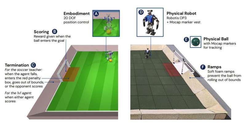 Сбит с ног, но не побежден: Роботы учатся играть в футбол